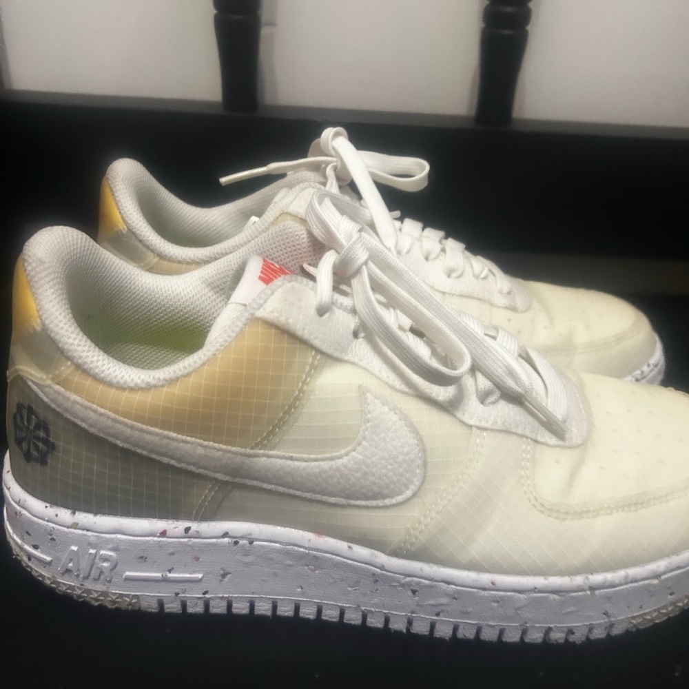 Nike Air Force 1 Crater "Move To Zero - White Orange unisex men’s (9)women 10.5)